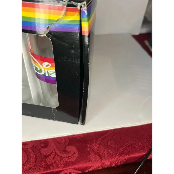 Disney Rainbow Collection Mickey Mouse Glassware Set of 4 Multicolor - Picture 5 of 5